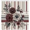 Ambesonne Floral Shower Curtain, Delicate Pink Bouquet of Spring Nature Blossoms Romantic Design Print, Cloth Fabric Bathroom Decor Set with Hooks, 69″ W x 84″ L, Rose Sage Green and White(Dried Rose and Pale Tan)