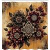 Ambesonne Floral Shower Curtain, Delicate Pink Bouquet of Spring Nature Blossoms Romantic Design Print, Cloth Fabric Bathroom Decor Set with Hooks, 69″ W x 84″ L, Rose Sage Green and White(Burgundy Marigold Dimgray)