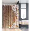 Ambesonne Floral Shower Curtain, Delicate Pink Bouquet of Spring Nature Blossoms Romantic Design Print, Cloth Fabric Bathroom Decor Set with Hooks, 69″ W x 84″ L, Rose Sage Green and White(White Brown)