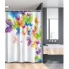 Ambesonne Floral Shower Curtain, Delicate Pink Bouquet of Spring Nature Blossoms Romantic Design Print, Cloth Fabric Bathroom Decor Set with Hooks, 69″ W x 84″ L, Rose Sage Green and White(Green Yellow)