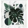 Ambesonne Floral Shower Curtain, Delicate Pink Bouquet of Spring Nature Blossoms Romantic Design Print, Cloth Fabric Bathroom Decor Set with Hooks, 69″ W x 84″ L, Rose Sage Green and White(Forest Green Pale Grey)