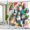 Ambesonne Floral Shower Curtain, Delicate Pink Bouquet of Spring Nature Blossoms Romantic Design Print, Cloth Fabric Bathroom Decor Set with Hooks, 69″ W x 84″ L, Rose Sage Green and White(Multi Color)