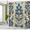 Ambesonne Floral Shower Curtain, Delicate Pink Bouquet of Spring Nature Blossoms Romantic Design Print, Cloth Fabric Bathroom Decor Set with Hooks, 69″ W x 84″ L, Rose Sage Green and White(Azure Blue and Sand Brown)