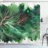 Ambesonne Floral Shower Curtain, Delicate Pink Bouquet of Spring Nature Blossoms Romantic Design Print, Cloth Fabric Bathroom Decor Set with Hooks, 69″ W x 84″ L, Rose Sage Green and White(Fern Green Off White)
