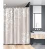 Ambesonne Floral Shower Curtain, Delicate Pink Bouquet of Spring Nature Blossoms Romantic Design Print, Cloth Fabric Bathroom Decor Set with Hooks, 69″ W x 84″ L, Rose Sage Green and White(White Cream)