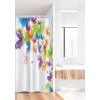 Ambesonne Floral Shower Curtain, Delicate Pink Bouquet of Spring Nature Blossoms Romantic Design Print, Cloth Fabric Bathroom Decor Set with Hooks, 69″ W x 84″ L, Rose Sage Green and White(Green Yellow)