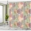 Ambesonne Floral Shower Curtain, Delicate Pink Bouquet of Spring Nature Blossoms Romantic Design Print, Cloth Fabric Bathroom Decor Set with Hooks, 69″ W x 84″ L, Rose Sage Green and White(Pale Caramel)
