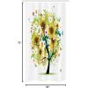 Ambesonne Floral Shower Curtain, Delicate Pink Bouquet of Spring Nature Blossoms Romantic Design Print, Cloth Fabric Bathroom Decor Set with Hooks, 69″ W x 84″ L, Rose Sage Green and White(Green Black)