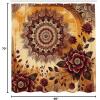 Ambesonne Floral Shower Curtain, Delicate Pink Bouquet of Spring Nature Blossoms Romantic Design Print, Cloth Fabric Bathroom Decor Set with Hooks, 69″ W x 84″ L, Rose Sage Green and White(Pale Cinnamon Mustard)
