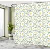 Ambesonne Floral Shower Curtain, Delicate Pink Bouquet of Spring Nature Blossoms Romantic Design Print, Cloth Fabric Bathroom Decor Set with Hooks, 69″ W x 84″ L, Rose Sage Green and White(Pale Green)