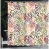 Ambesonne Floral Shower Curtain, Delicate Pink Bouquet of Spring Nature Blossoms Romantic Design Print, Cloth Fabric Bathroom Decor Set with Hooks, 69″ W x 84″ L, Rose Sage Green and White(Pale Caramel)