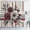 Ambesonne Floral Shower Curtain, Delicate Pink Bouquet of Spring Nature Blossoms Romantic Design Print, Cloth Fabric Bathroom Decor Set with Hooks, 69″ W x 84″ L, Rose Sage Green and White(Dried Rose and Pale Tan)