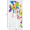 Ambesonne Floral Shower Curtain, Delicate Pink Bouquet of Spring Nature Blossoms Romantic Design Print, Cloth Fabric Bathroom Decor Set with Hooks, 69″ W x 84″ L, Rose Sage Green and White(Green Yellow)