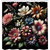 Ambesonne Floral Shower Curtain, Delicate Pink Bouquet of Spring Nature Blossoms Romantic Design Print, Cloth Fabric Bathroom Decor Set with Hooks, 69″ W x 84″ L, Rose Sage Green and White(Evergreen Pink Blue)