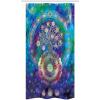 Ambesonne Floral Shower Curtain, Delicate Pink Bouquet of Spring Nature Blossoms Romantic Design Print, Cloth Fabric Bathroom Decor Set with Hooks, 69″ W x 84″ L, Rose Sage Green and White(Blue Purple)