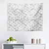 Ambesonne Geometric Tapestry, Abstract Retro Circles Intersecting Round Shapes Grayscale Neutral Print, Fabric Wall Hanging Decor for Bedroom Living Room Dorm, 45″ X 30″, Pale Grey and White(Pale Grey and White)