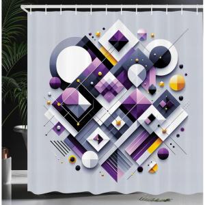 Ambesonne Floral Shower Curtain, Delicate Pink Bouquet of Spring Nature Blossoms Romantic Design Print, Cloth Fabric Bathroom Decor Set with Hooks, 69″ W x 84″ L, Rose Sage Green and White(Purple Orange)
