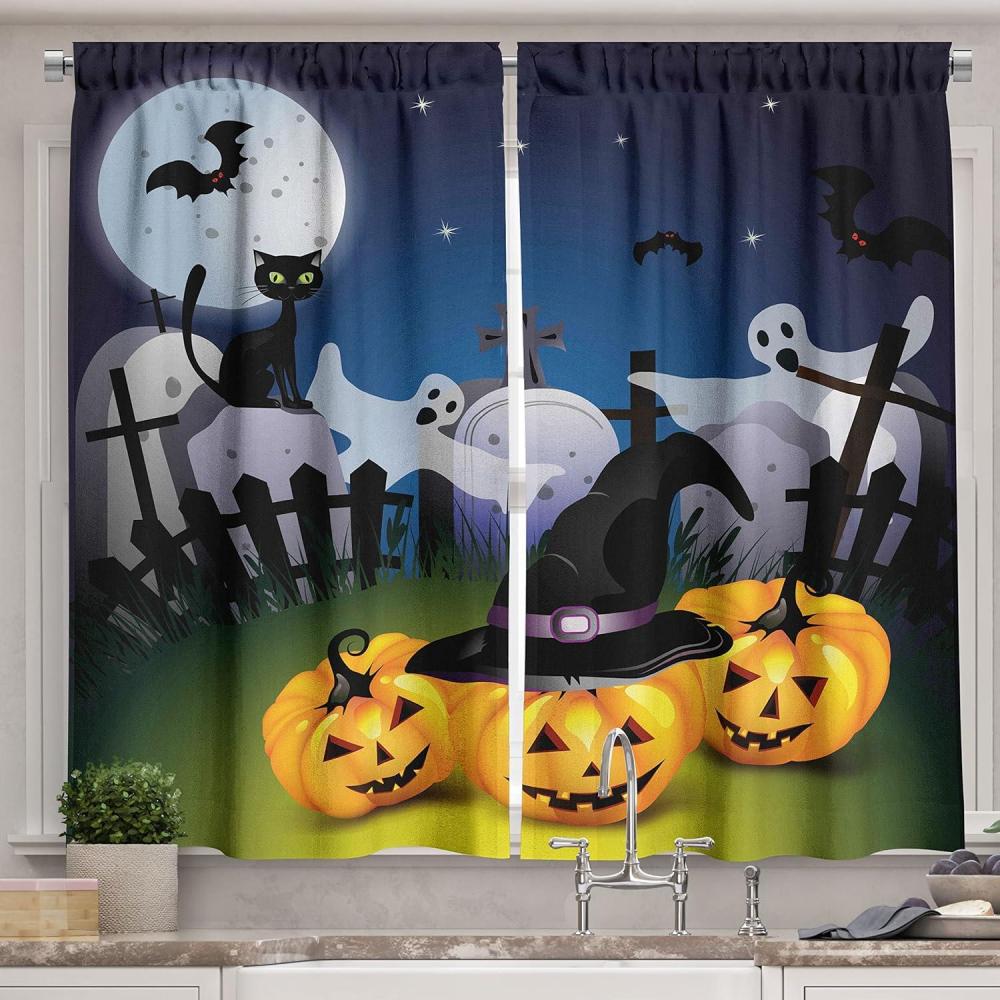 imageAmbesonne Valentines Day Kitchen Curtains Romantic Teenager Love Sign Hearts on Grunge Stripes Lines Window Drapes 2 Panel Set for Kitchen Cafe Decor 55 X 39 Hot Pink Black and WhiteNight Blue