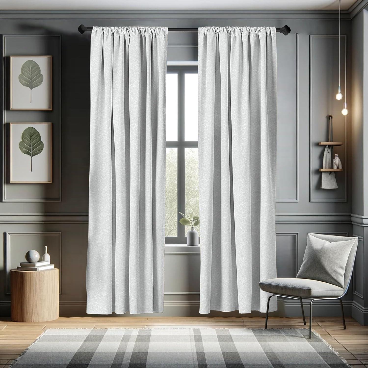 imageAmbesonne Floral Curtains Soft Toned Flower Petals Traditional Oriental Leafy in Neutral Muted Tones Window Treatments 2 Panel Set for Living Room Bedroom Pair of 28 x 95 Pale Taupe and WhitePale Taupe and White