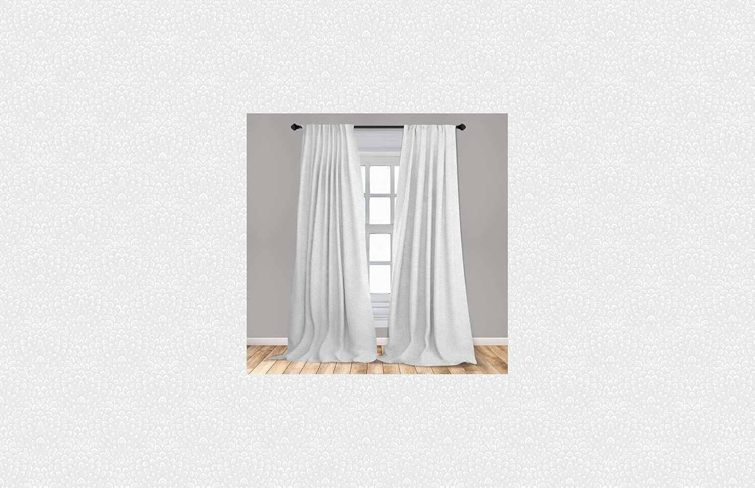 imageAmbesonne Floral Curtains Soft Toned Flower Petals Traditional Oriental Leafy in Neutral Muted Tones Window Treatments 2 Panel Set for Living Room Bedroom Pair of 28 x 95 Pale Taupe and WhitePale Taupe and White
