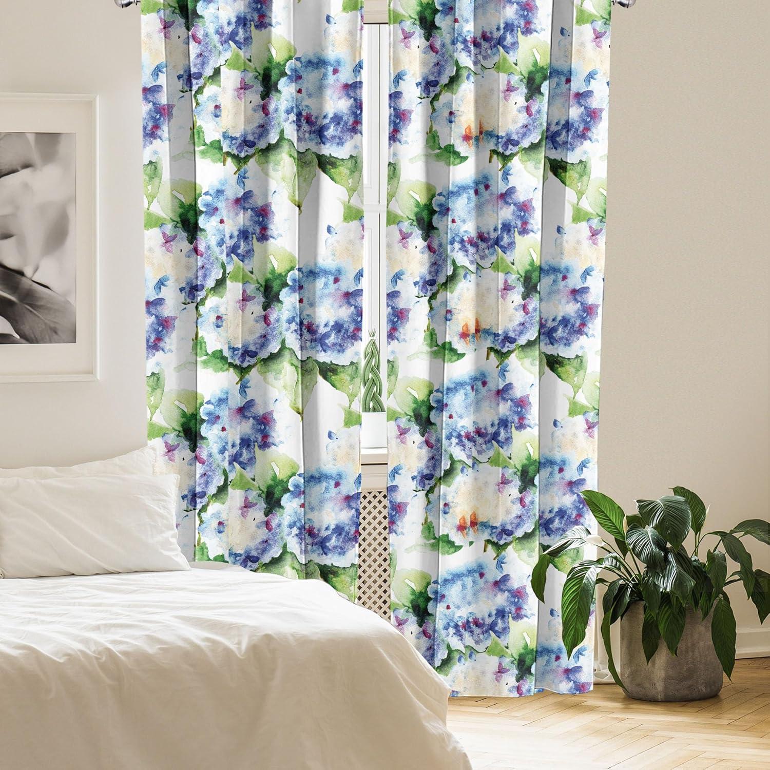 imageAmbesonne Neutral Boho Curtains Grunge Vibes Creamy Colored Forms Pattern Wild Nature Themed Print Window Treatments 2 Panel Set for Living Room Bedroom Pair of 28 x 63 Avocado Green EggshellGreen Blue and Purple