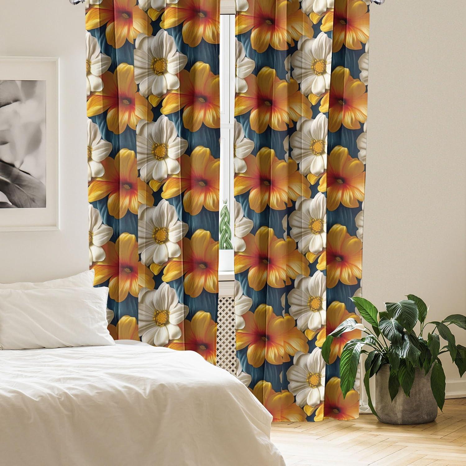 imageAmbesonne Neutral Boho Curtains Grunge Vibes Creamy Colored Forms Pattern Wild Nature Themed Print Window Treatments 2 Panel Set for Living Room Bedroom Pair of 28 x 63 Avocado Green EggshellSlate Blue Orange and Ivory
