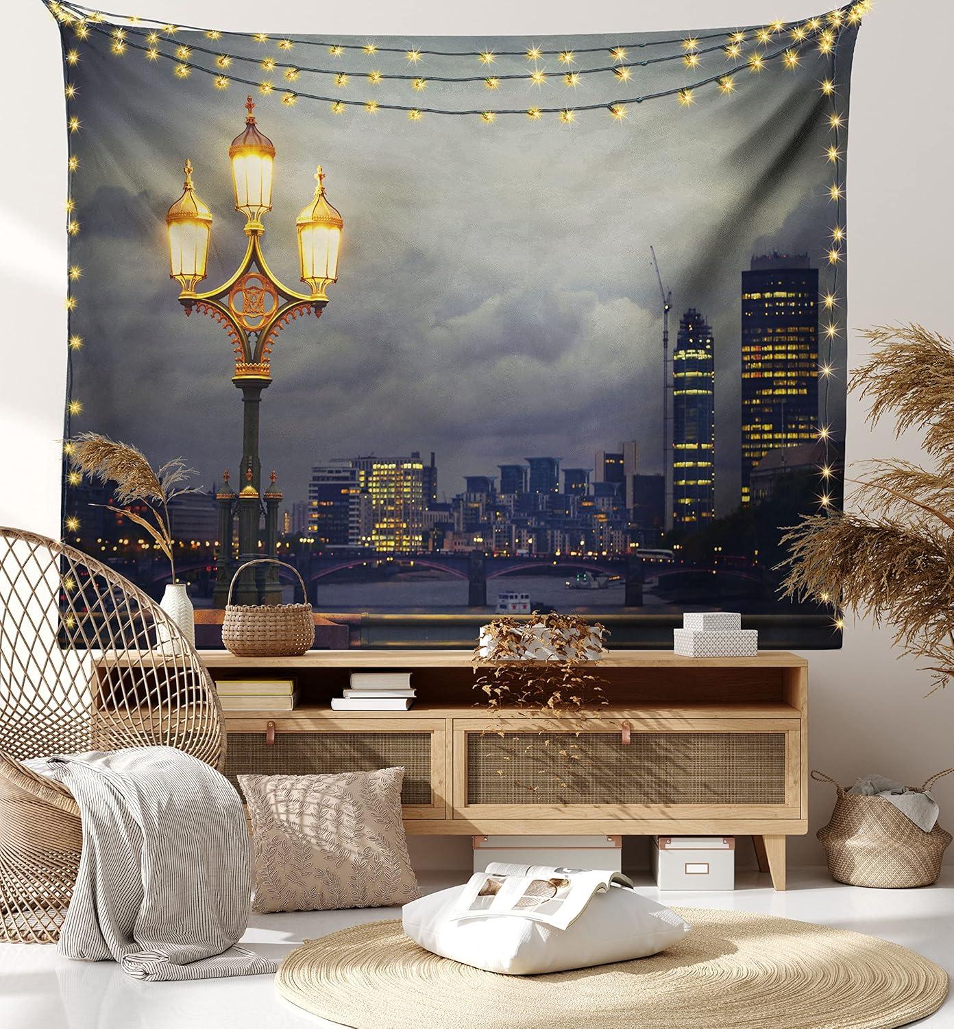 imageAmbesonne Retro Tapestry Angel Greek Muse on NeoClassic Pillars Relic Print Antique Neutral Toned Graphic Print Fabric Wall Hanging Decor for Bedroom Living Room Dorm 23 X 28 WhitePale Grey Yellow