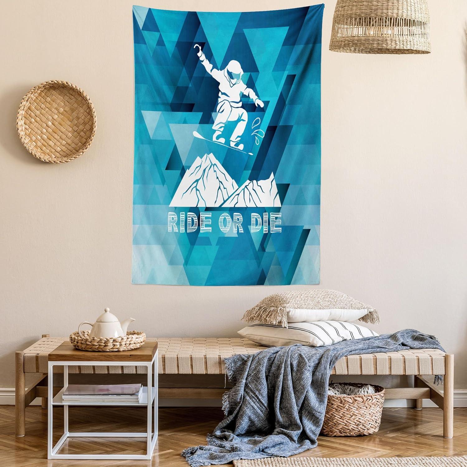 imageAmbesonne Retro Tapestry Angel Greek Muse on NeoClassic Pillars Relic Print Antique Neutral Toned Graphic Print Fabric Wall Hanging Decor for Bedroom Living Room Dorm 23 X 28 WhitePurple Blue White