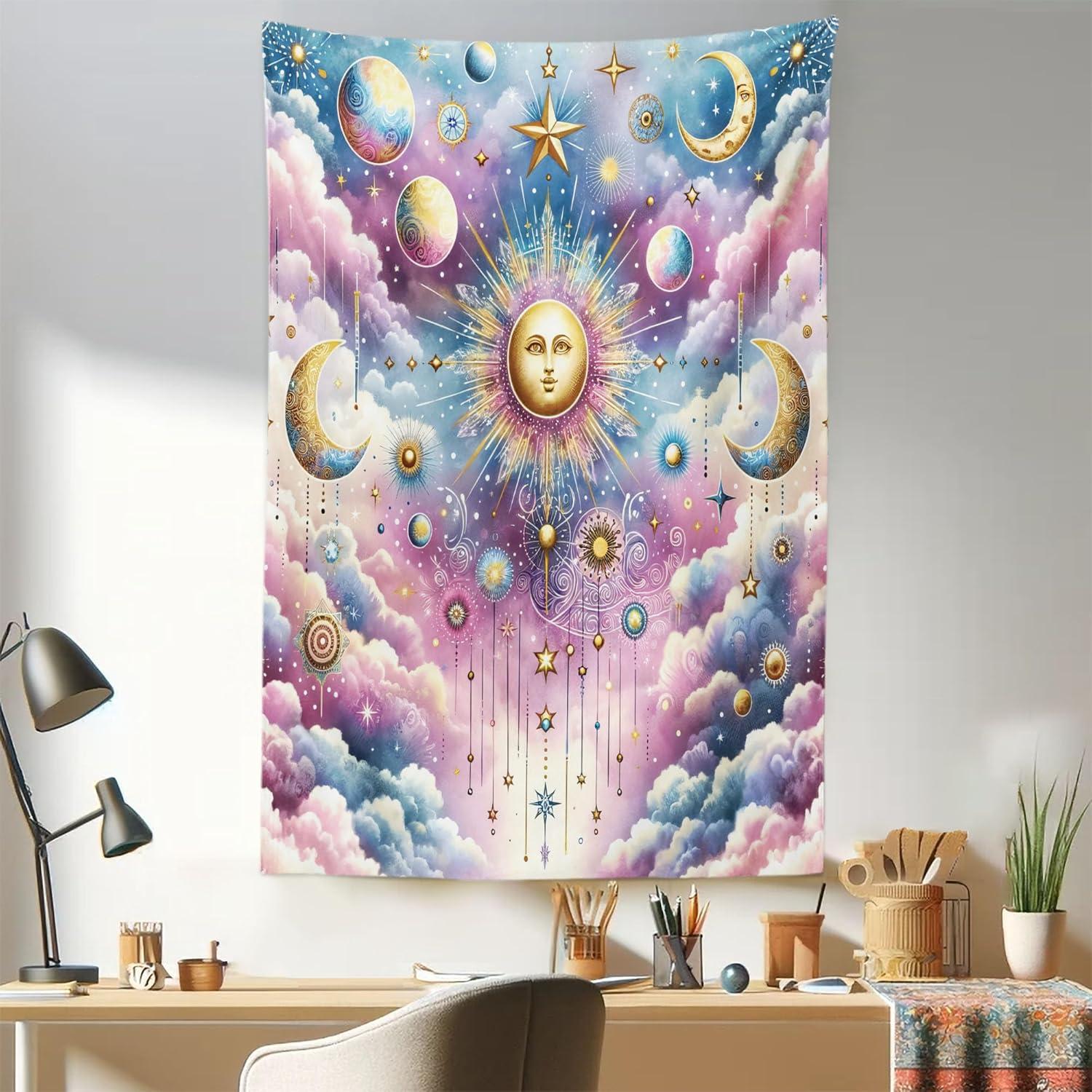 imageAmbesonne Retro Tapestry Angel Greek Muse on NeoClassic Pillars Relic Print Antique Neutral Toned Graphic Print Fabric Wall Hanging Decor for Bedroom Living Room Dorm 23 X 28 WhiteBlue Mustard Pale Purple