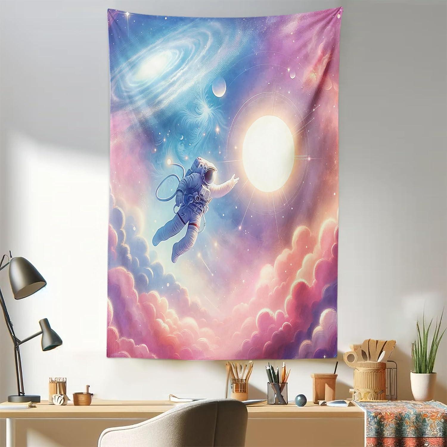 imageAmbesonne Retro Tapestry Angel Greek Muse on NeoClassic Pillars Relic Print Antique Neutral Toned Graphic Print Fabric Wall Hanging Decor for Bedroom Living Room Dorm 23 X 28 WhitePink Blue and Lilac
