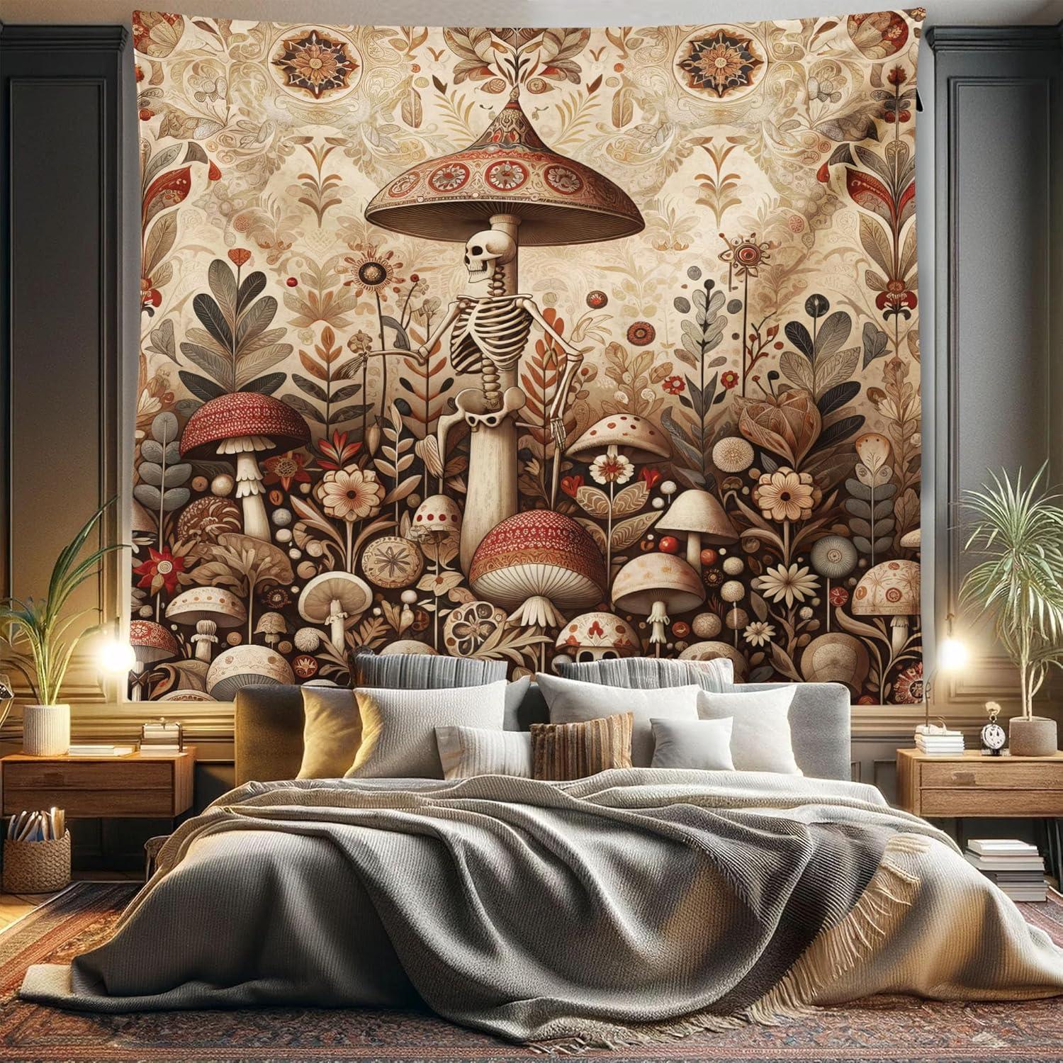 imageAmbesonne Retro Tapestry Angel Greek Muse on NeoClassic Pillars Relic Print Antique Neutral Toned Graphic Print Fabric Wall Hanging Decor for Bedroom Living Room Dorm 23 X 28 WhiteCamel Umber Warm Taupe