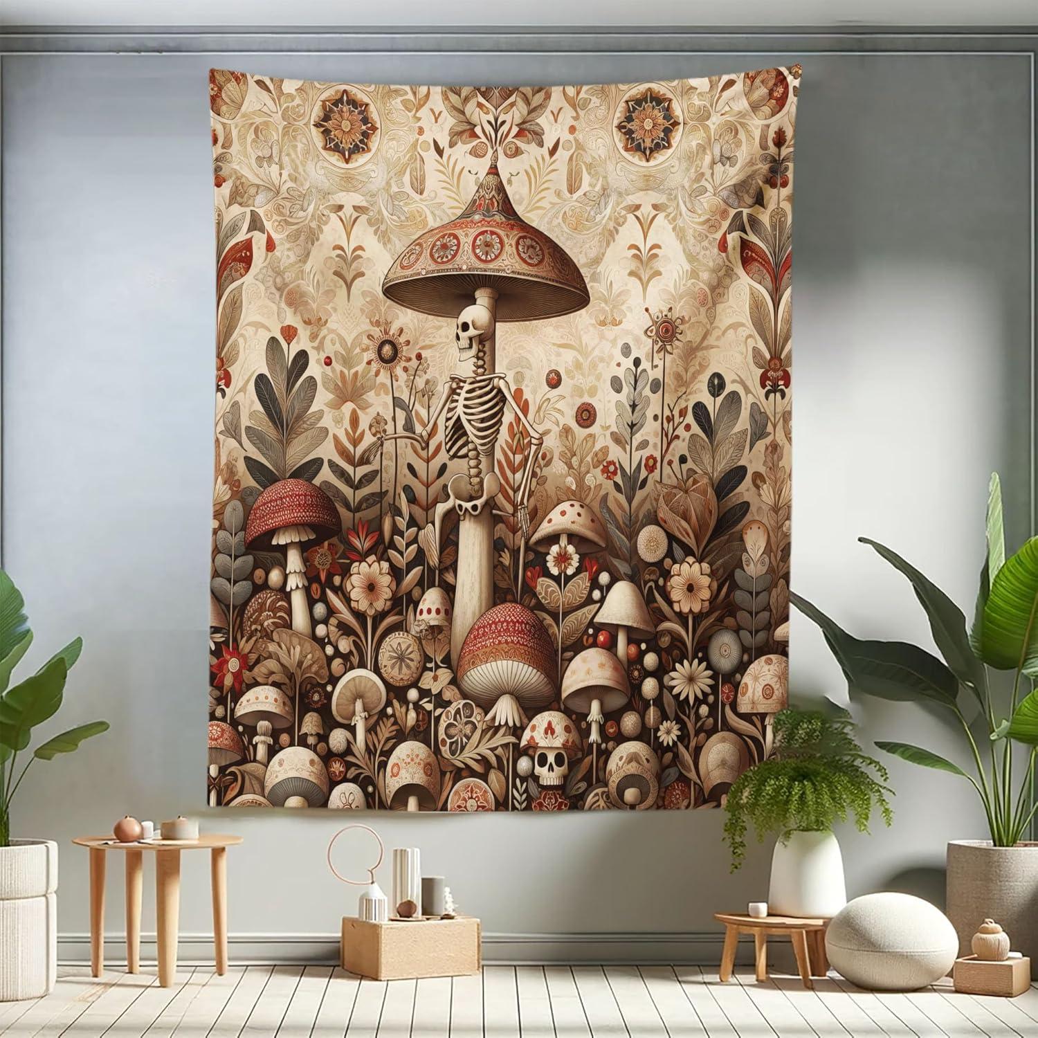 imageAmbesonne Retro Tapestry Angel Greek Muse on NeoClassic Pillars Relic Print Antique Neutral Toned Graphic Print Fabric Wall Hanging Decor for Bedroom Living Room Dorm 23 X 28 WhiteCamel Umber Warm Taupe