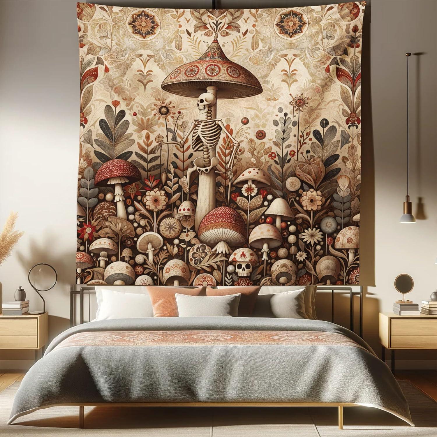 imageAmbesonne Retro Tapestry Angel Greek Muse on NeoClassic Pillars Relic Print Antique Neutral Toned Graphic Print Fabric Wall Hanging Decor for Bedroom Living Room Dorm 23 X 28 WhiteCamel Umber Warm Taupe