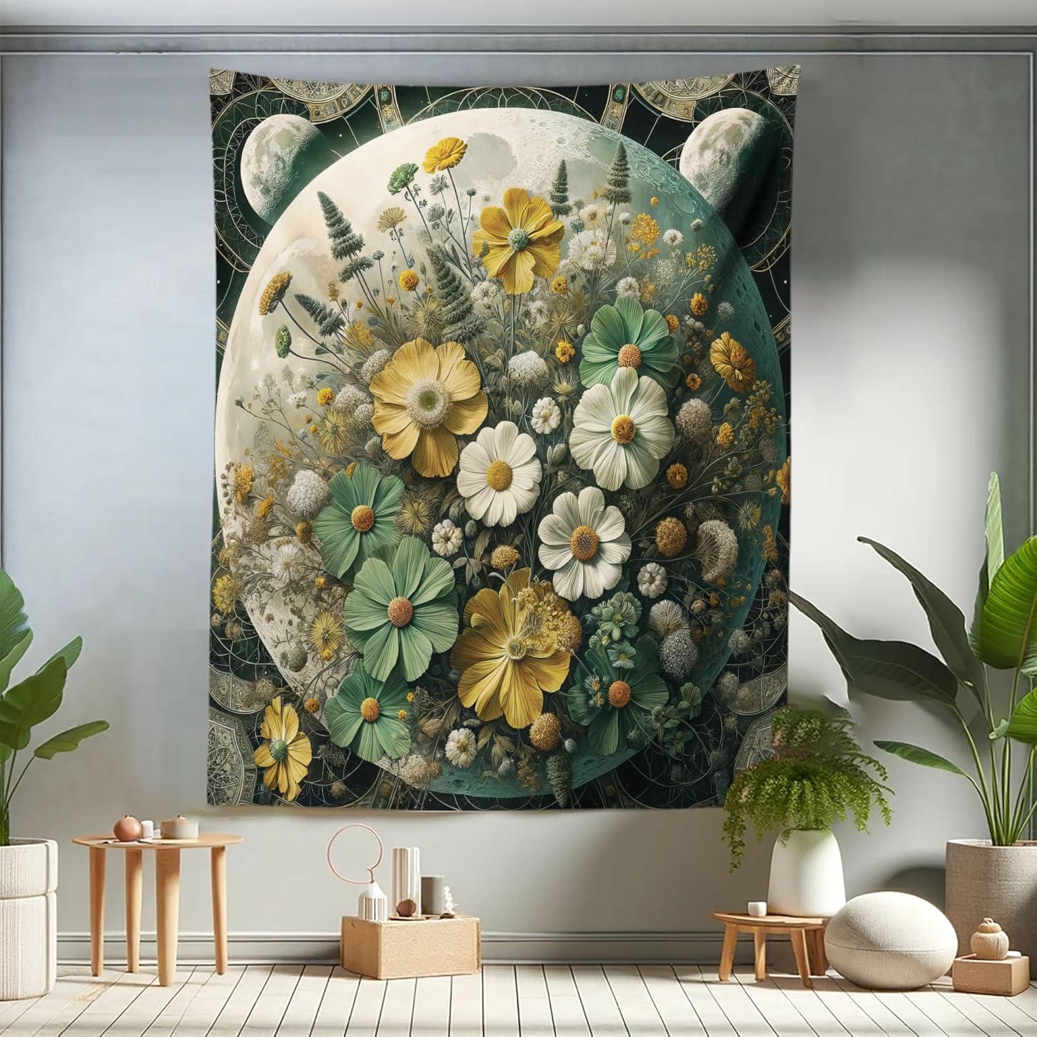 imageAmbesonne Retro Tapestry Angel Greek Muse on NeoClassic Pillars Relic Print Antique Neutral Toned Graphic Print Fabric Wall Hanging Decor for Bedroom Living Room Dorm 23 X 28 WhiteReseda Green Mustard