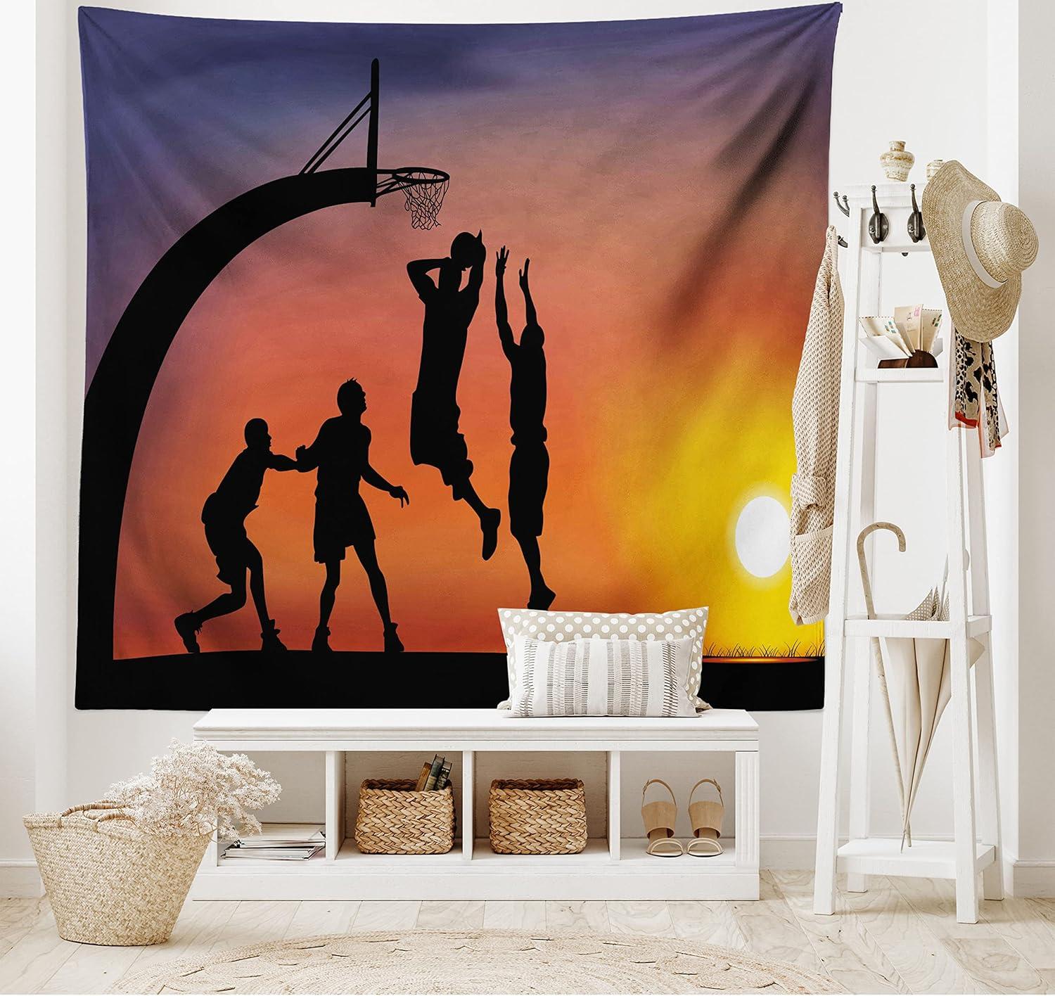 imageAmbesonne Retro Tapestry Angel Greek Muse on NeoClassic Pillars Relic Print Antique Neutral Toned Graphic Print Fabric Wall Hanging Decor for Bedroom Living Room Dorm 23 X 28 WhiteDark Coral Black Yellow