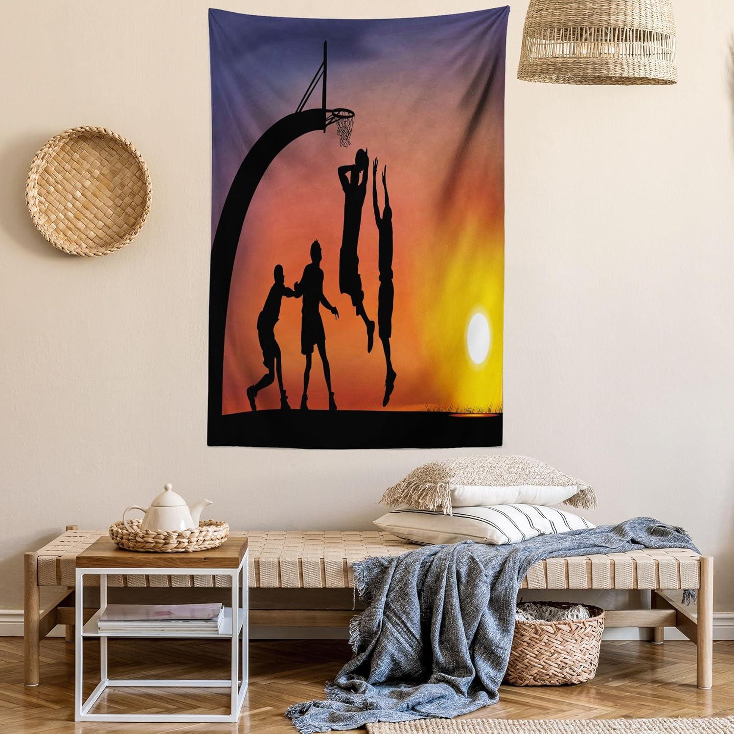 imageAmbesonne Retro Tapestry Angel Greek Muse on NeoClassic Pillars Relic Print Antique Neutral Toned Graphic Print Fabric Wall Hanging Decor for Bedroom Living Room Dorm 23 X 28 WhiteDark Coral Black Yellow