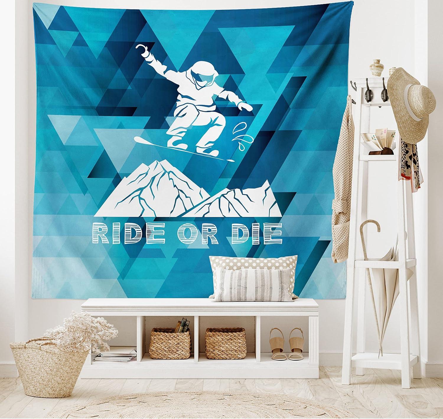imageAmbesonne Retro Tapestry Angel Greek Muse on NeoClassic Pillars Relic Print Antique Neutral Toned Graphic Print Fabric Wall Hanging Decor for Bedroom Living Room Dorm 23 X 28 WhitePurple Blue White