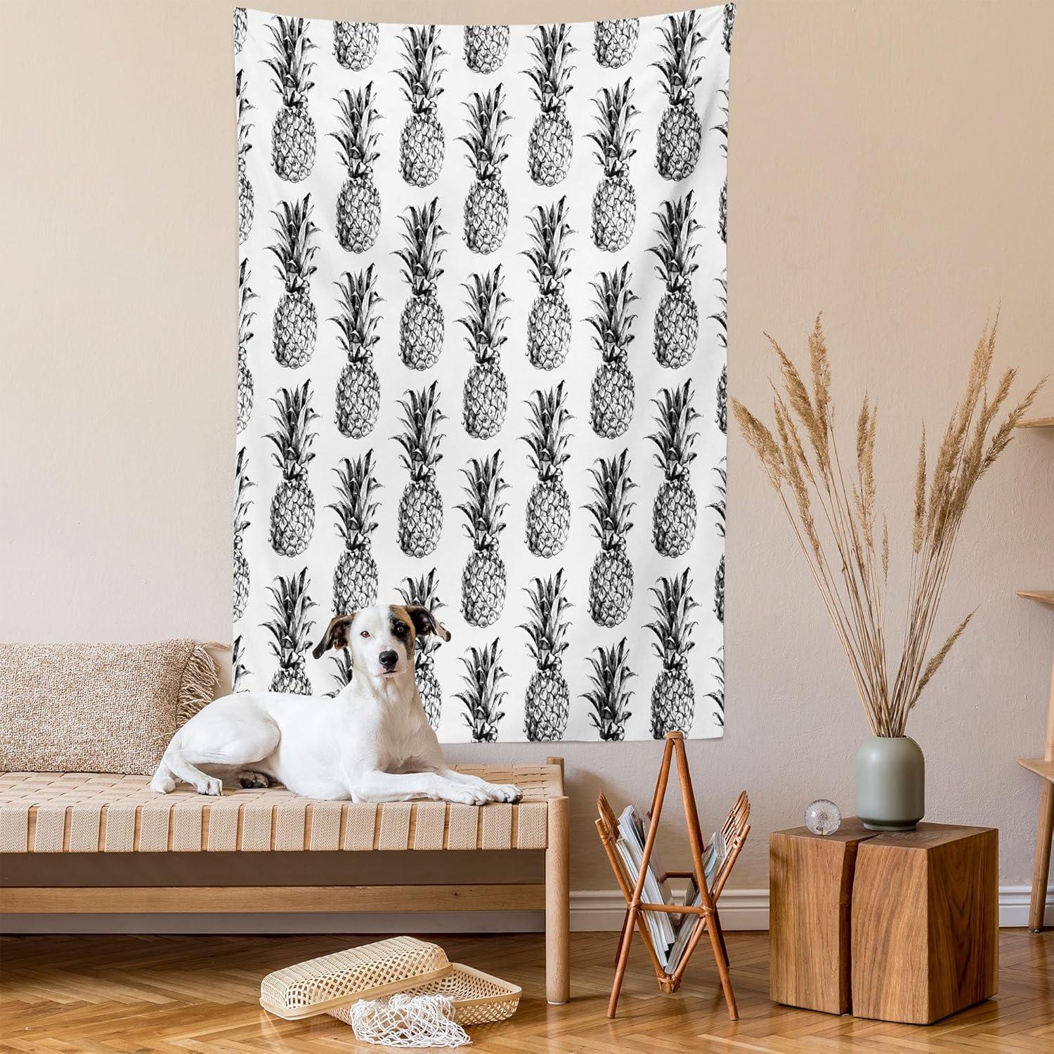 imageAmbesonne Retro Tapestry Angel Greek Muse on NeoClassic Pillars Relic Print Antique Neutral Toned Graphic Print Fabric Wall Hanging Decor for Bedroom Living Room Dorm 23 X 28 WhiteBlack Gray
