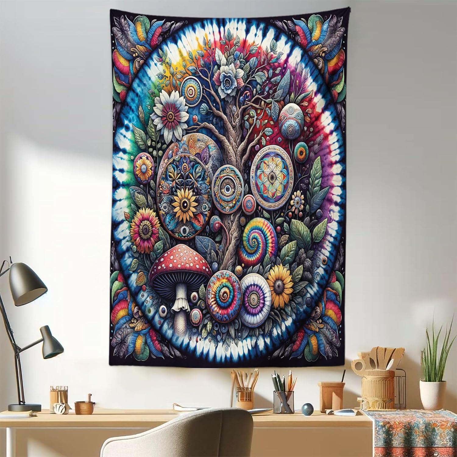 imageAmbesonne Retro Tapestry Angel Greek Muse on NeoClassic Pillars Relic Print Antique Neutral Toned Graphic Print Fabric Wall Hanging Decor for Bedroom Living Room Dorm 23 X 28 WhiteMulticolor Blue