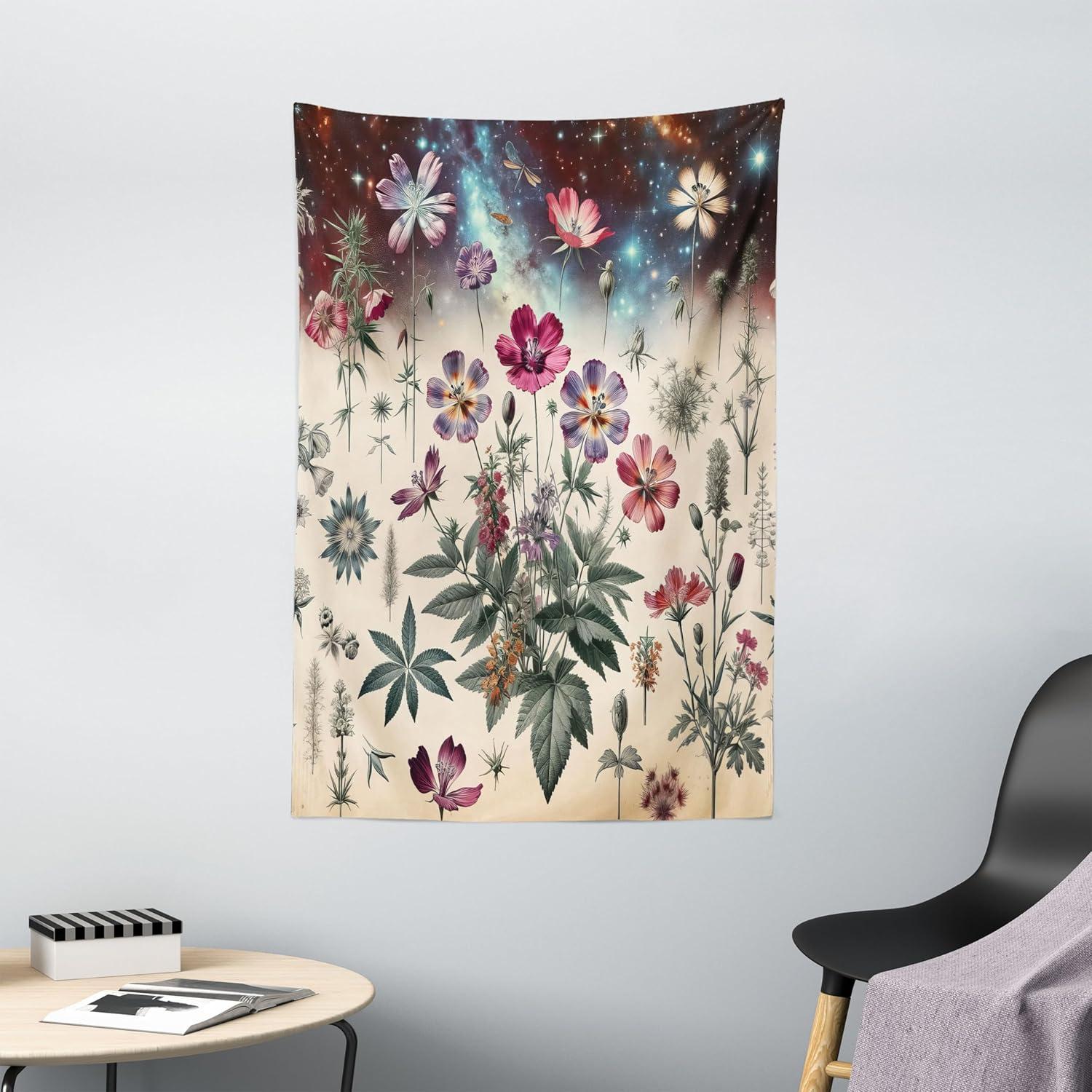 imageAmbesonne Retro Tapestry Angel Greek Muse on NeoClassic Pillars Relic Print Antique Neutral Toned Graphic Print Fabric Wall Hanging Decor for Bedroom Living Room Dorm 23 X 28 WhiteCream Laurel Green
