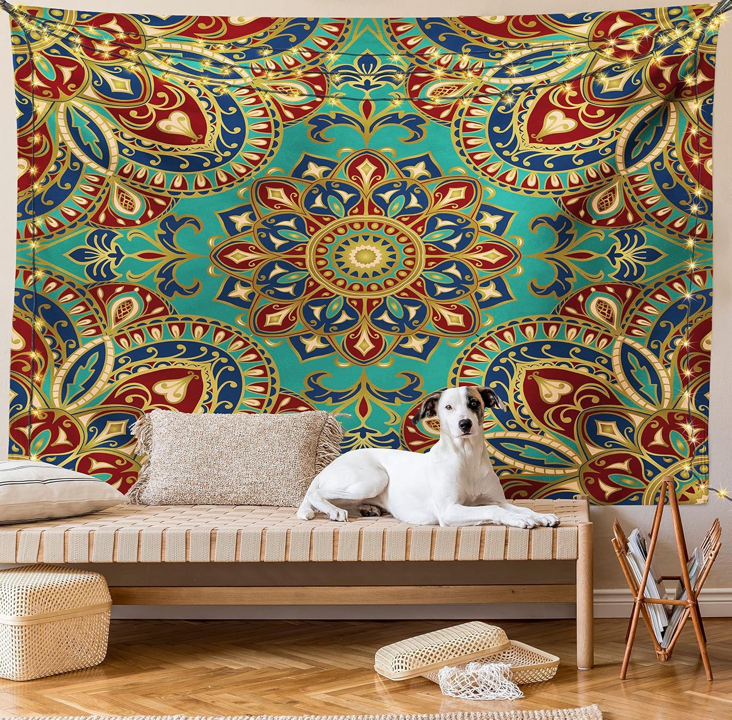 imageAmbesonne Retro Tapestry Angel Greek Muse on NeoClassic Pillars Relic Print Antique Neutral Toned Graphic Print Fabric Wall Hanging Decor for Bedroom Living Room Dorm 23 X 28 WhiteTeal Indigo Ruby