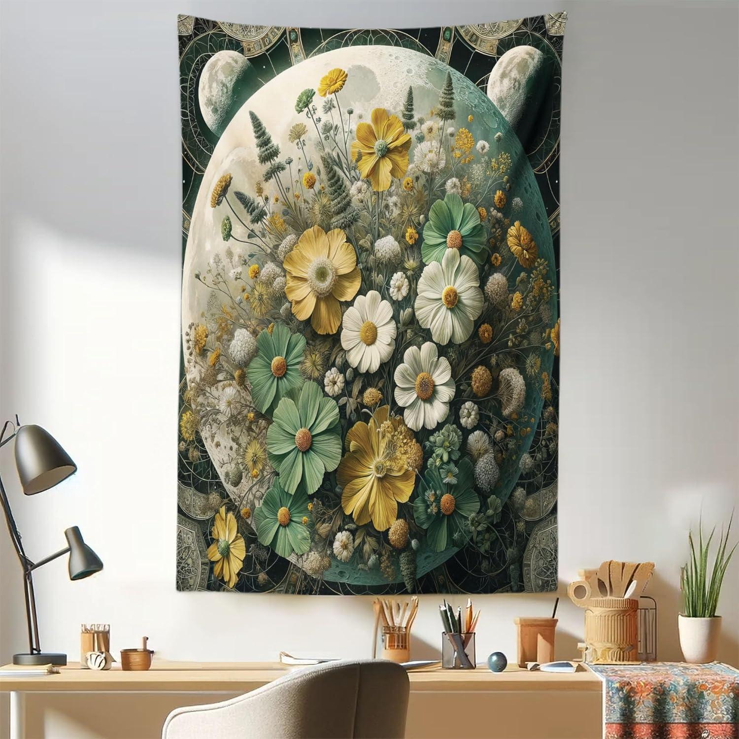 imageAmbesonne Retro Tapestry Angel Greek Muse on NeoClassic Pillars Relic Print Antique Neutral Toned Graphic Print Fabric Wall Hanging Decor for Bedroom Living Room Dorm 23 X 28 WhiteReseda Green Mustard