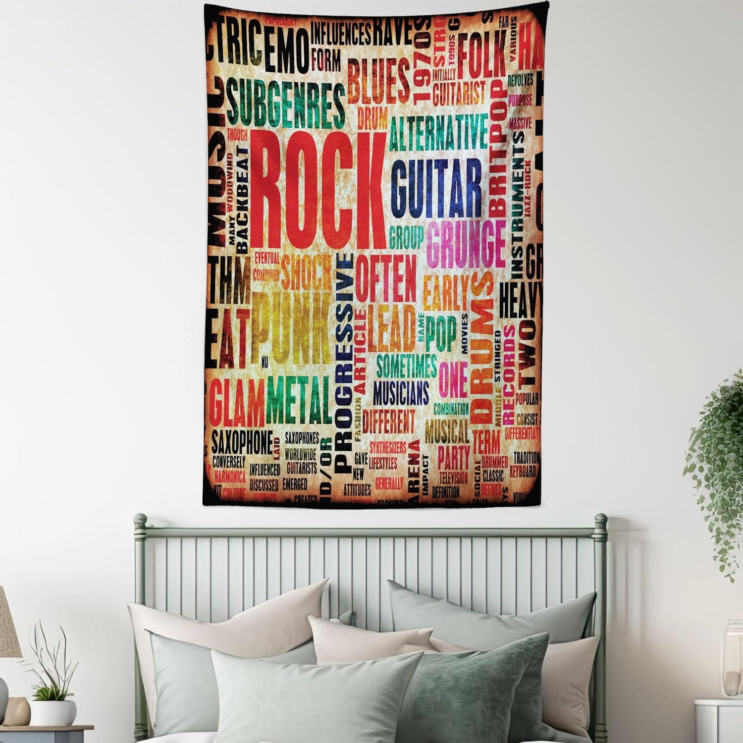 imageAmbesonne Retro Tapestry Angel Greek Muse on NeoClassic Pillars Relic Print Antique Neutral Toned Graphic Print Fabric Wall Hanging Decor for Bedroom Living Room Dorm 23 X 28 WhiteOrange Red