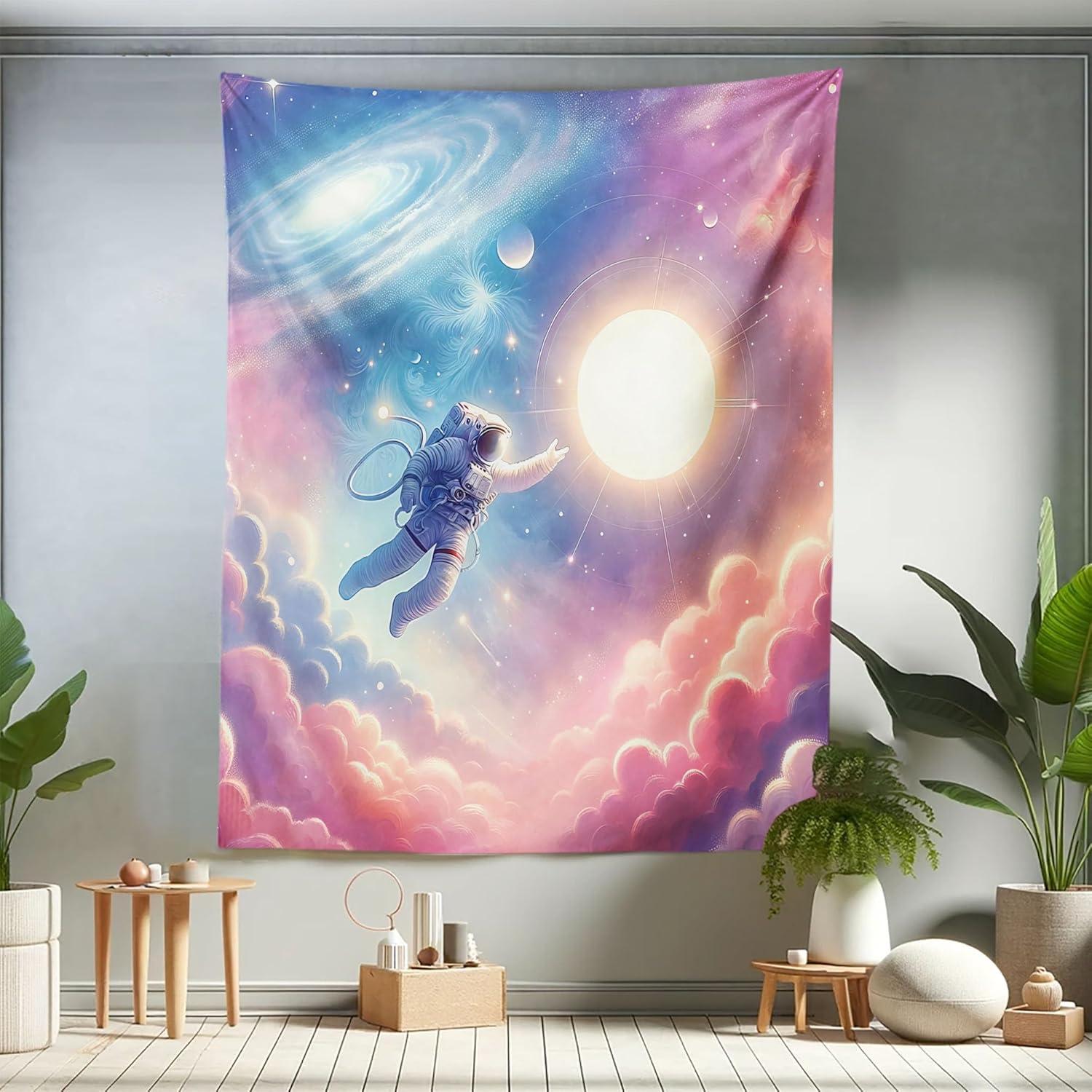 imageAmbesonne Retro Tapestry Angel Greek Muse on NeoClassic Pillars Relic Print Antique Neutral Toned Graphic Print Fabric Wall Hanging Decor for Bedroom Living Room Dorm 23 X 28 WhitePink Blue and Lilac