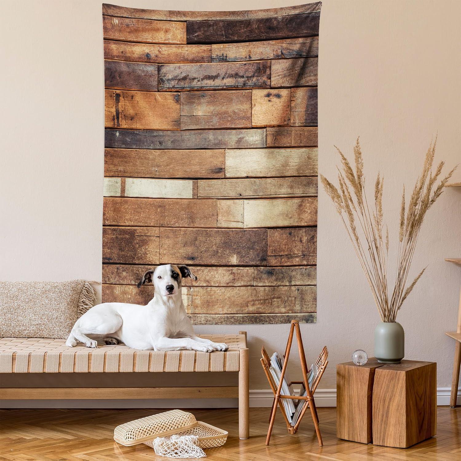 imageAmbesonne Retro Tapestry Angel Greek Muse on NeoClassic Pillars Relic Print Antique Neutral Toned Graphic Print Fabric Wall Hanging Decor for Bedroom Living Room Dorm 23 X 28 WhiteDark Brown