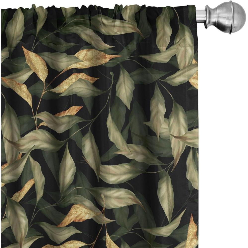 imageAmbesonne Neutral Boho Curtains Grunge Vibes Creamy Colored Forms Pattern Wild Nature Themed Print Window Treatments 2 Panel Set for Living Room Bedroom Pair of 28 x 63 Avocado Green EggshellPistachio Green Mustard
