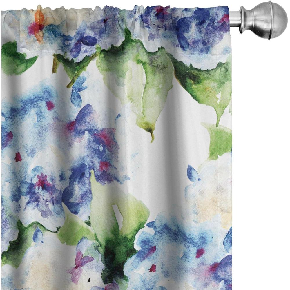 imageAmbesonne Neutral Boho Curtains Grunge Vibes Creamy Colored Forms Pattern Wild Nature Themed Print Window Treatments 2 Panel Set for Living Room Bedroom Pair of 28 x 63 Avocado Green EggshellGreen Blue and Purple