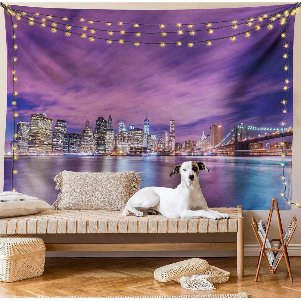 imageAmbesonne Retro Tapestry Angel Greek Muse on NeoClassic Pillars Relic Print Antique Neutral Toned Graphic Print Fabric Wall Hanging Decor for Bedroom Living Room Dorm 23 X 28 WhiteViolet Purple