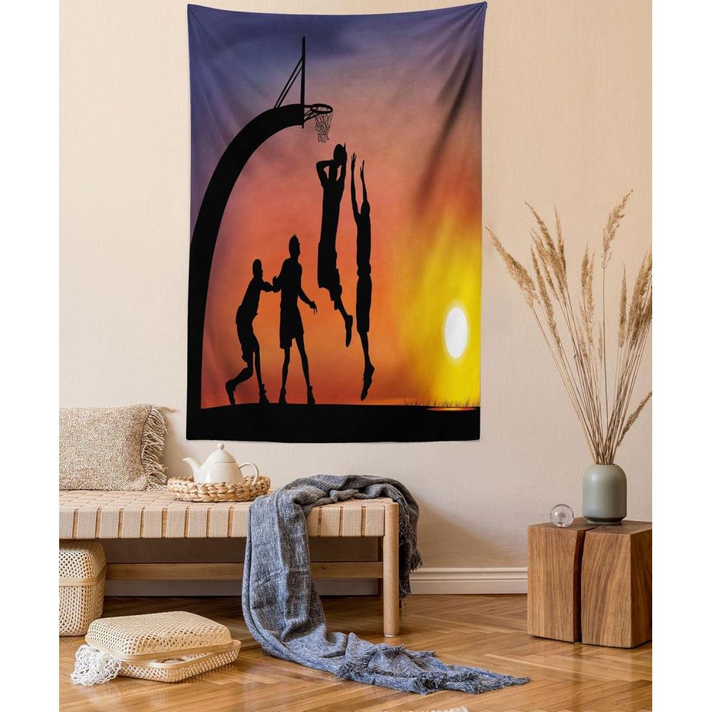 imageAmbesonne Retro Tapestry Angel Greek Muse on NeoClassic Pillars Relic Print Antique Neutral Toned Graphic Print Fabric Wall Hanging Decor for Bedroom Living Room Dorm 23 X 28 WhiteDark Coral Black Yellow