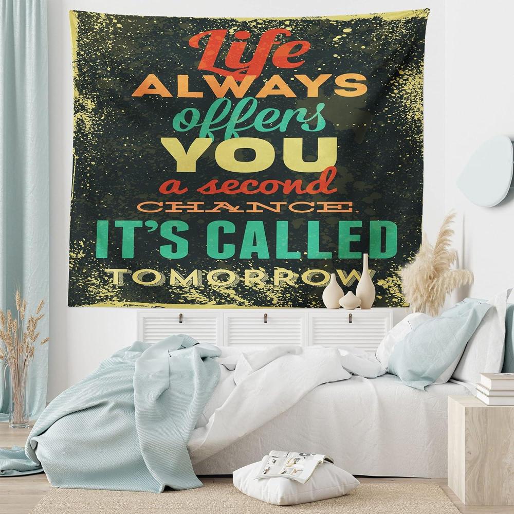 imageAmbesonne Retro Tapestry Angel Greek Muse on NeoClassic Pillars Relic Print Antique Neutral Toned Graphic Print Fabric Wall Hanging Decor for Bedroom Living Room Dorm 23 X 28 WhiteGreen Yellow
